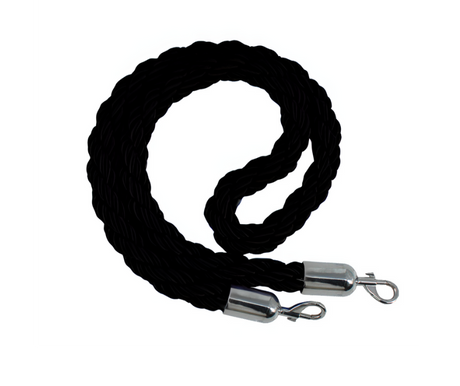 Black rope with snap ends